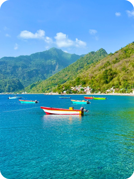 Fishboat in Soufriere Bay